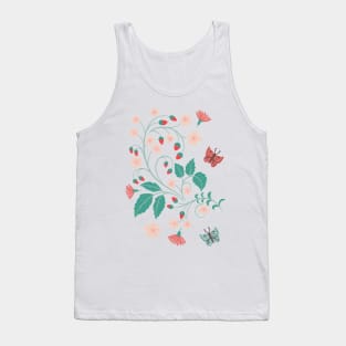 Valentine's Floral Splash Tank Top